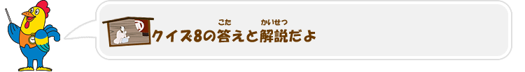 クイズ8の答(こた)えと解説(かいせつ)だよ クイズ8の答(こた)えと解説(かいせつ)だよ