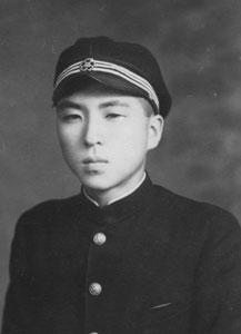 三高入学時の萩原先生（「萩原文庫」）