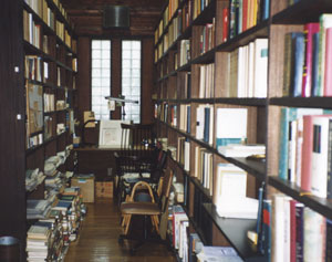 萩原先生の書斎、2002年５月撮影