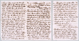 【図３】最初で最後となったリチャードソンの横浜からの父親宛て書簡 1862年9月3日付　マイケル・ウェイス氏蔵