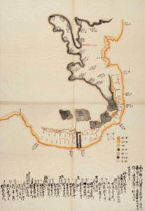 ①貝・藻・餌取場所絵図　明治11（1878）年　堤真和氏蔵