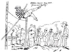 YAAA（横浜アマチュア・アスレチック・アソシエーション）競技会　The Japan Punch 1875年5月号