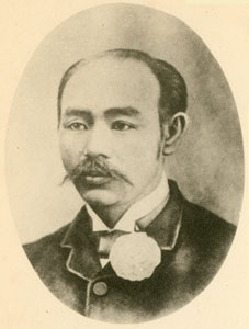 大谷嘉兵衛　明治11（1878）年頃、35才の嘉兵衛。『大谷嘉兵衛翁伝』（1931年刊）