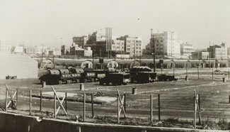 写真２　ルジェーリさんが暮らしたのとは別のカマボコ兵舎（福富町）