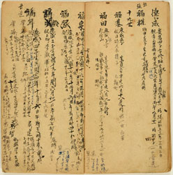 図２　李家族譜　黎啓榕氏寄贈・横浜開港資料館所蔵