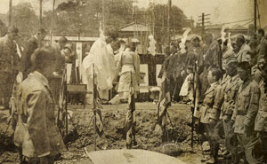 図４　地鎮祭の様子　横浜市史資料室所蔵　『史蹟名勝天然記念物関係』所収