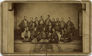 図２　ウィリアム・ギャンブルとサムライ　米国議会図書館所蔵　ウィリアム・ギャンブル　コレクション