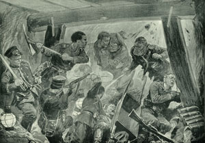 図１　旅順要塞の戦い　『ル・モンド・イリュストレ』1905年１月14日付　当館蔵