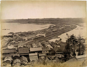 図版５　「神奈川駅遠景」　当館所蔵