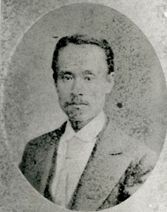 図２　東久世通禧　1872年に岩倉使節団の理事官として訪れたワシントンで撮影か　当館蔵