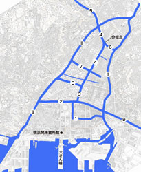 関内・関外と周辺地域の川