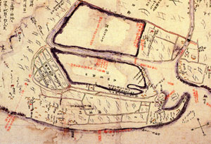 横浜村並近傍之図（部分）