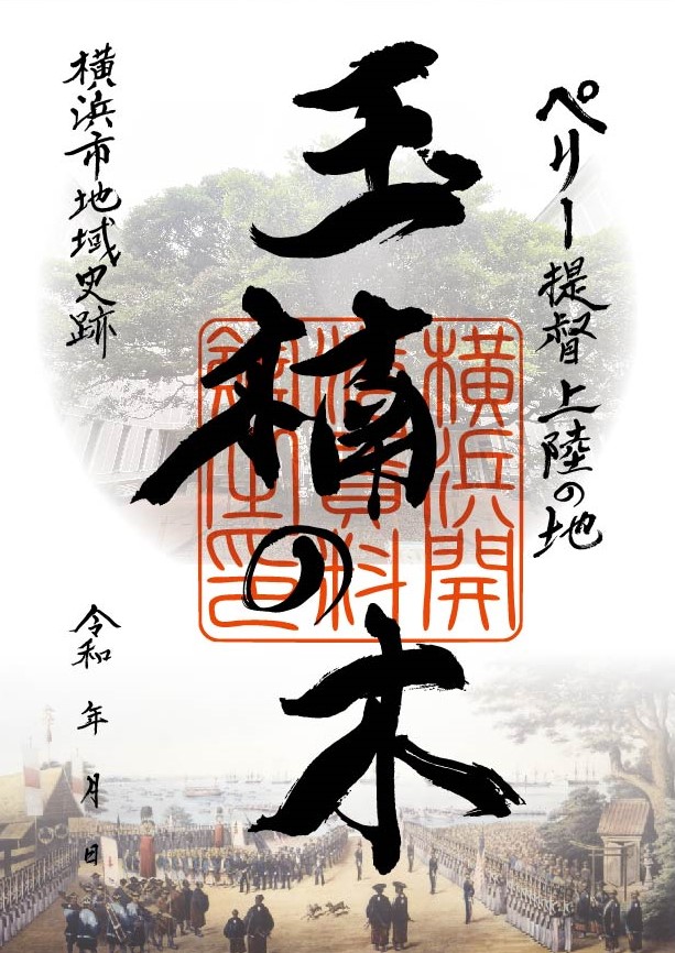 横浜開港の歴史「たまくすの木」の維持管理にご寄附を頂いた方に「御樹印」を頒布します！